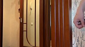 Stepmom shares bed with stepson for creampie