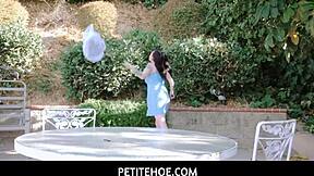 Petitehoe's Busty Petite Teen Receives Rough Fucking With Handjob And Deepthroat