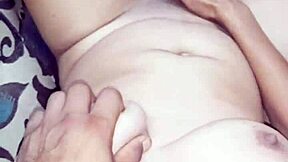 Latina MILF Inserts Fingers into Petite Vagina in POV Creampie