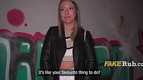 French milf's public masturbation leads to thrilling paid encounter