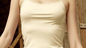 lingerie models on the farm