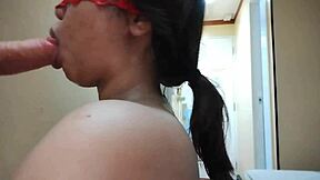 Cock Sucking Asian Cumslut With Big Tits