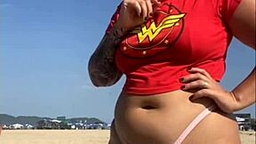 I Got a Tattoo on the Beach and the Guy Got Excited, Showed His Dick Photo, and Asked Me to Show My Pussy!