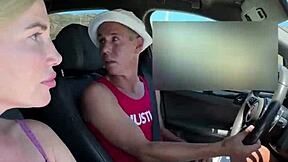 Alexey Panin and Sugarnadya Explore Nudist Beach with Busty Girlfriend