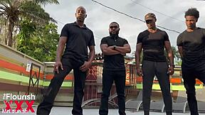 wow, graycee baybee takes double vaginal from big black cocks in this gangbang