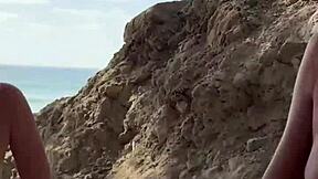 Alexey Panin and Sugarnadya Explore Nudist Beach with Busty Girlfriend