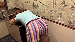 Do Shorts Hug A Milf's Big Ass Before Anal Sex Starts?