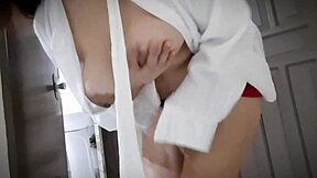 Seductive Dance While Touching Big Tits