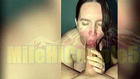 amateur worships big pierced cock and gets fucked from behind