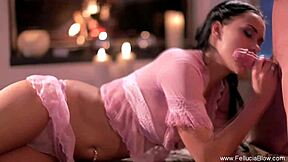 beautiful brunette girlfriend, is that superior blowjob for your friend or me?