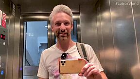 Young tiny Italian teen deepthroats huge cock with piercing and cum in hotel room, Maryjane NM LW032