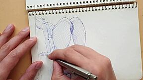 Quick Sketch of Doggy-Style Foot Fetish