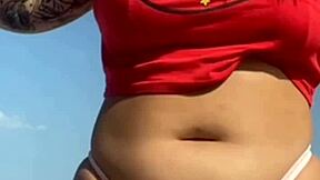 I Got a Tattoo on the Beach and the Guy Got Excited, Showed His Dick Photo, and Asked Me to Show My Pussy!