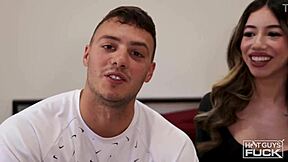 It was his turn to hit myles mint enjoyed spreading camilla cream apart her legs were at 10 and 3