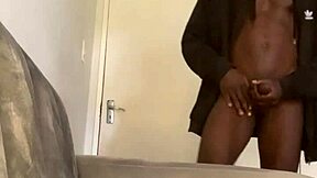 Stepson masturbating solo in his room.