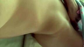 beautiful latina masturbates with dildo while watching her favorite porn