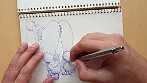 Quick Sketch of Doggy-Style Foot Fetish