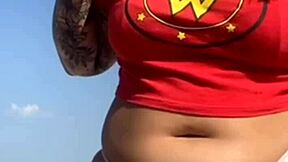 I Got a Tattoo on the Beach and the Guy Got Excited, Showed His Dick Photo, and Asked Me to Show My Pussy!