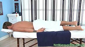 Tattooed Masseuse Gives Handjob and Blowjob for Facial