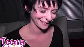 Neighbor's cute teen locked out, leads to hot doggystyle fuck 😏