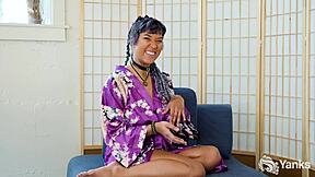 Wow, Midori Black's body shakes with intense orgasms from toys!