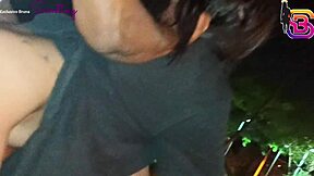 Call Center Operator Caught Fucking Big Black Cock in Public Park!