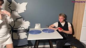 Damn! Cutie Sara Bork gets FUCKED HARD in tan pantyhose after a sneaky call.