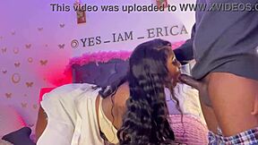 Ebony MILF facefucked by massive dick 😏