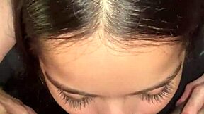 Brazilian teen slut deepthroats and rides in POV facial