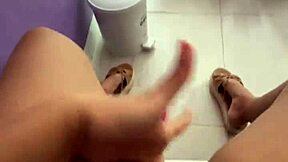 masturbating in public in front of clients