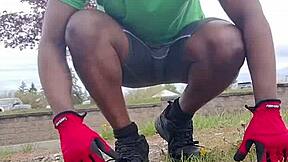 i'm trying that indoor workout routine outdoors now