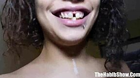 ebony babe with big ass loves sucking cock in ghetto reality