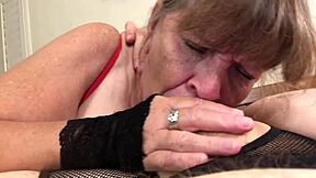 the fat bbw cougar granny in red deepthroats cock hardcore