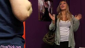 Busty British Domina Teases Cock In Lingerie.