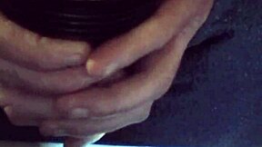 Fleshlight gazzadomm moans loudly in solo session