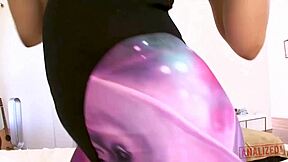 Nasty yasmine de leon loves anal by two huge cocks.