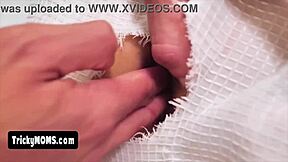 Stepma Showering With A Glory Hole On The Curtain I Just Cant Resit This Taboo Fuck Opportunity 😈