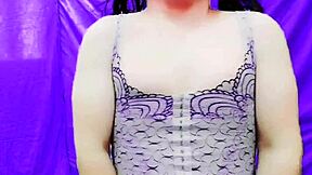 mini skirt ladyboy cheerleader slams it hard in sexy uniform