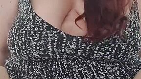 Natasha moneta enjoys a relaxing pee