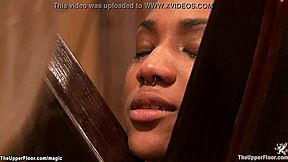 I dominate bound ebony sluts as milf lezdom