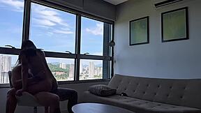 sonhei que estava gozando e acordei fudendo gotosinho de frente ao mar