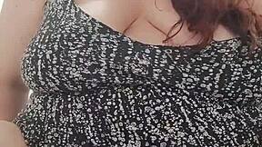 Natasha moneta enjoys a relaxing pee