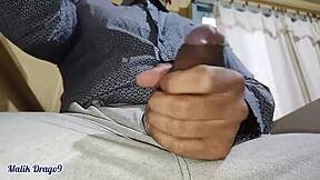 Malik drago jerks off his big dick at work, cumming a lot