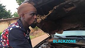 Her car broke down, so a stranger came to help