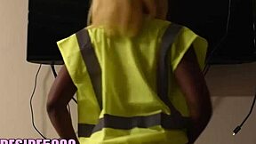 agressive joi at work in the office