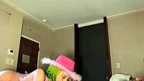 Petite ebony slut got her throat an' pussy stretched an' a big creampie from bbc.