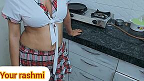 Hot Sexy Nurse Hardcore and Doggy Style Kitchen Sex