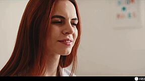 hey, watch this redhead get used in time stop fetish