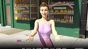 Asian Coed In Yoga And Bathing Scene