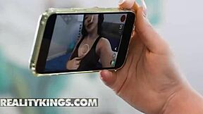 Dee Williams Drags Nicole Doshi to Bedroom for Wet Lesbian Play